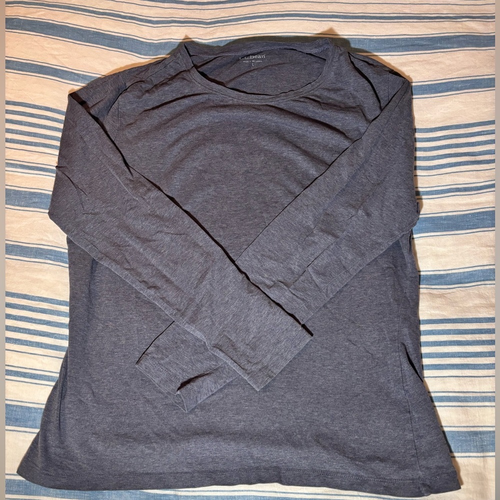 Simple Charcoal color Long Sleeve